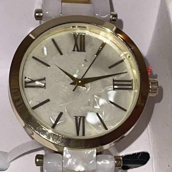 NWT INC International Concepts crystal bone watch - Picture 1 of 7